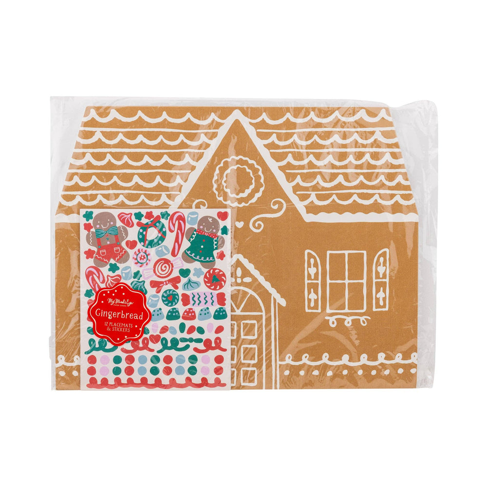 GBD1215 - Gingerbread Placemat with Stickers My Mind’s Eye GBD1215 - Gingerbread Placemat with Stickers Bonjour Fete - Party Supplies