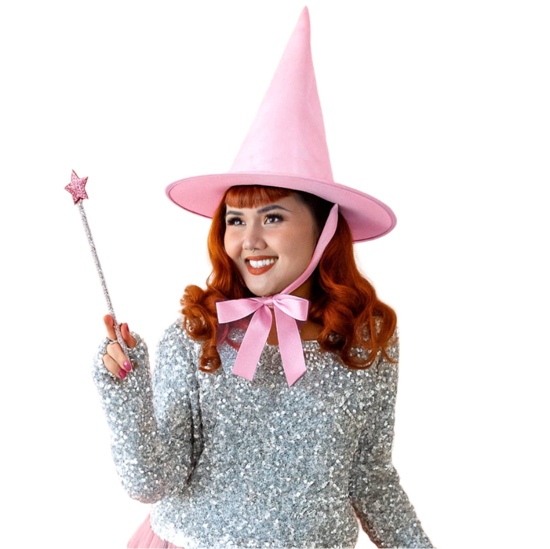 Good Witch Hat | Pink Satin | Halloween Sunshine Studios Good Witch Hat | Pink Satin | Halloween Bonjour Fete - Party Supplies