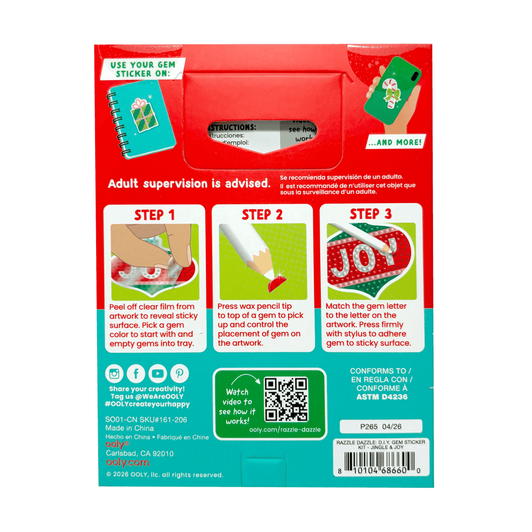 Jingle & Joy DIY Gem Sticker Kit
