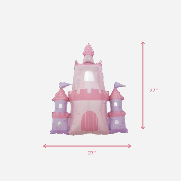 Princess Castle Foil Balloon Partybarco Princess Castle Foil Balloon Bonjour Fete - Party Supplies