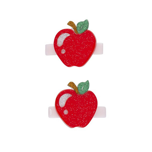 APPLE ALLIGATOR CLIPS Lilies & Roses NY Kid's Accessories & Costumes Bonjour Fete - Party Supplies