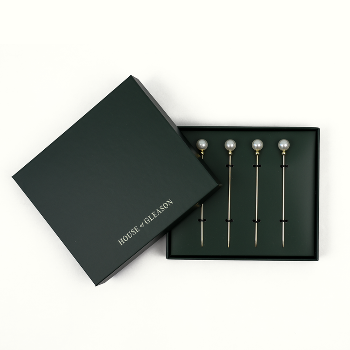 Pearl Cocktail Picks - Set of 4 House of Gleason Pearl Cocktail Picks - Set of 4 Bonjour Fete - Party Supplies