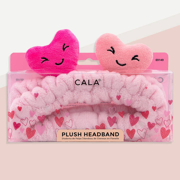 Pink Heart Plush Bath Headband Sensibling Corp. Pink Heart Plush Bath Headband Bonjour Fete - Party Supplies