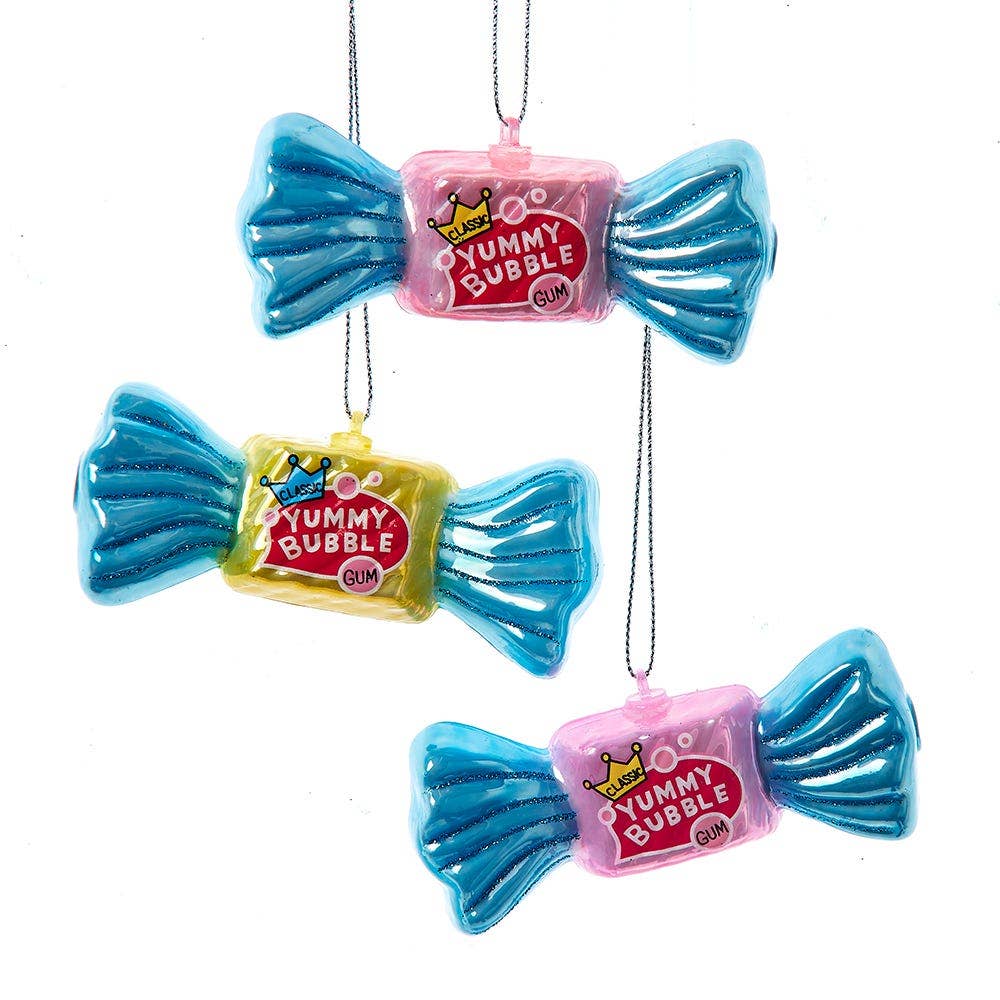 1.5"GLASS BUBBLEGUM ORN 3/ASSTD Kurt S. Adler, Inc. 1.5"GLASS BUBBLEGUM ORN 3/ASSTD Bonjour Fete - Party Supplies