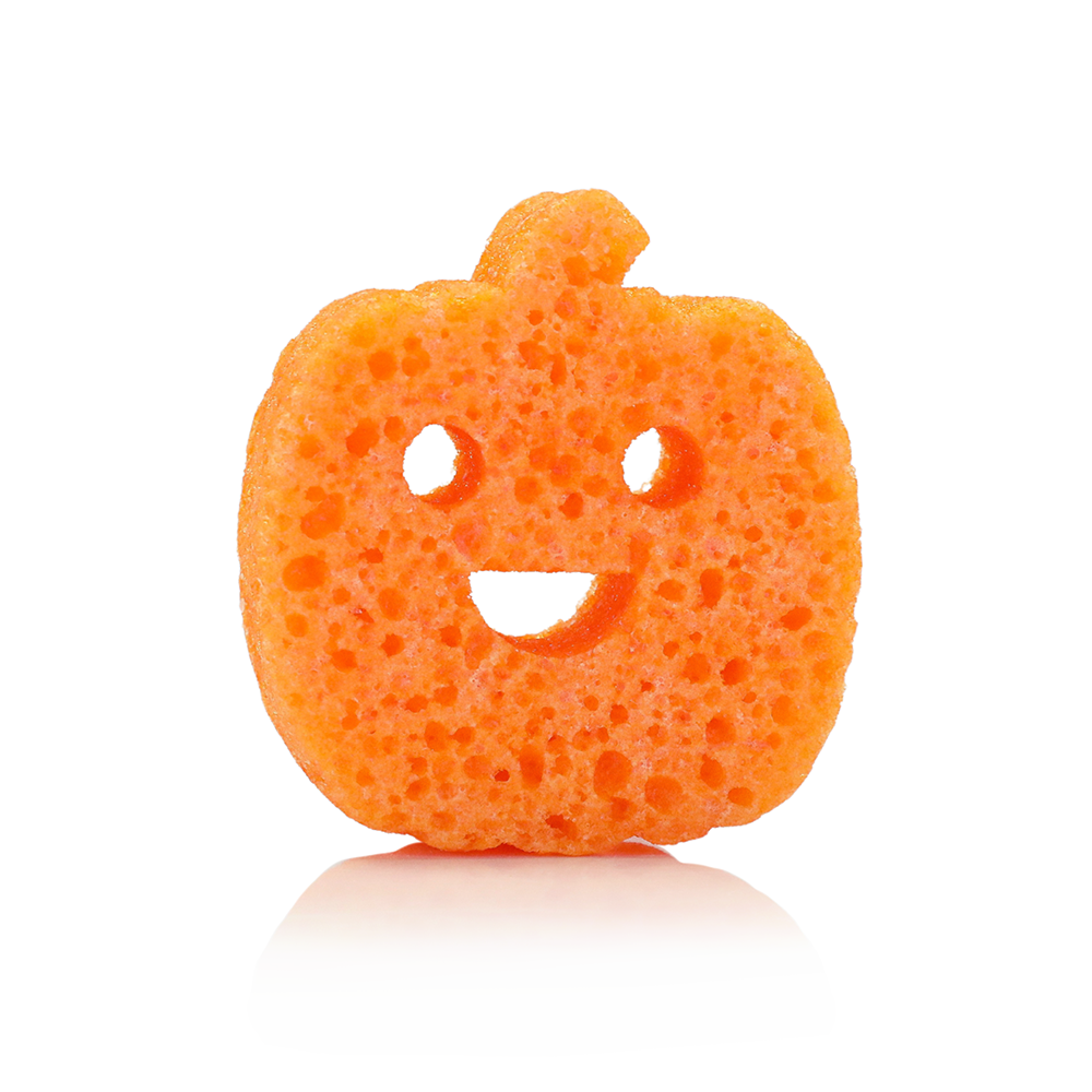 PUMPKIN SPICE SHOWER BUFFER SPONGE Spongellé Halloween Party Favors & Boo Baskets Bonjour Fete - Party Supplies