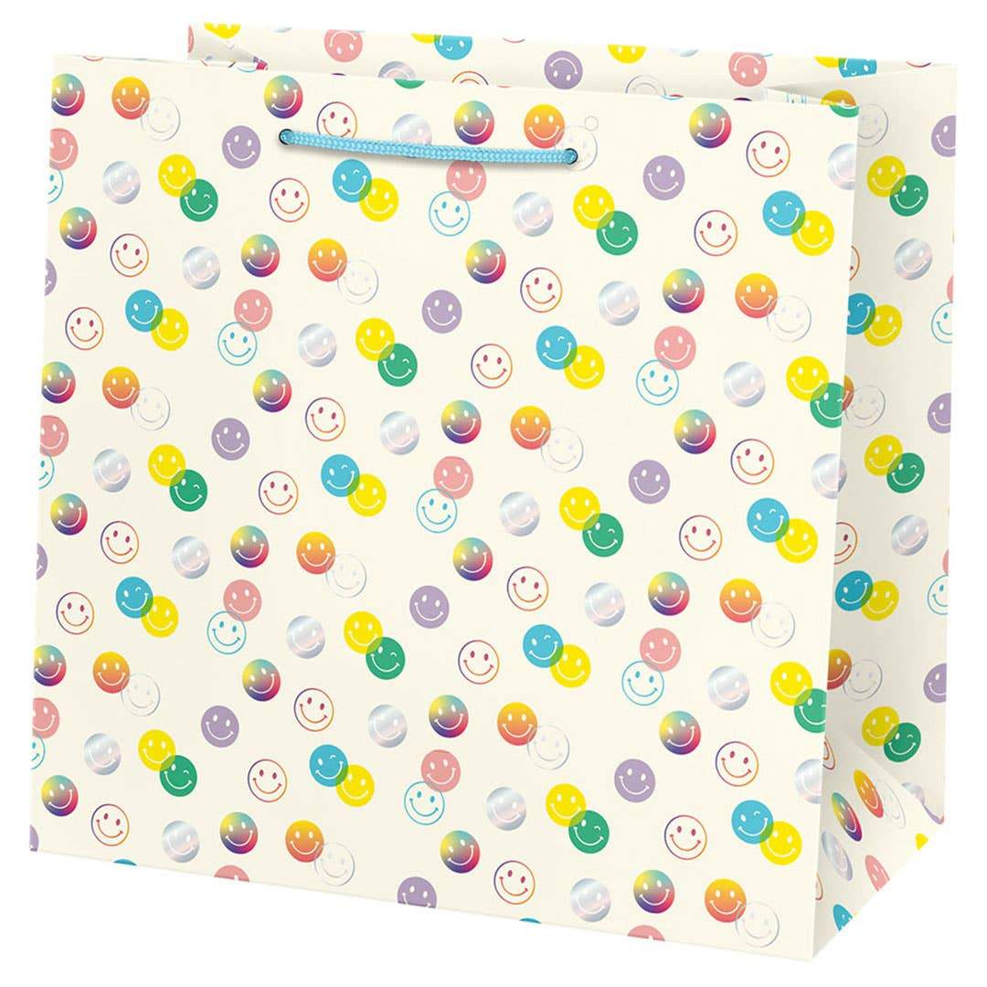 SMILEY FACES GIFT BAG Paper Source Wholesale Gift Bag Bonjour Fete - Party Supplies