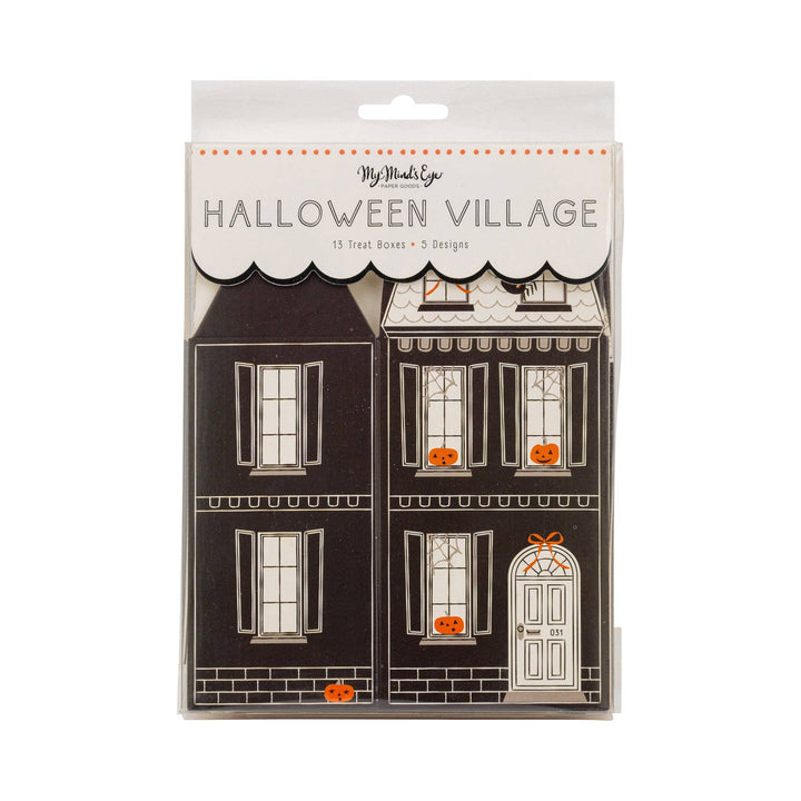 HVL1208 -  Halloween Village Treat Boxes My Mind’s Eye HVL1208 -  Halloween Village Treat Boxes Bonjour Fete - Party Supplies