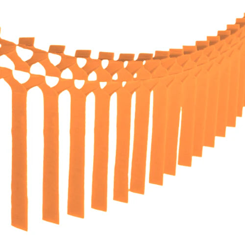 Orange Streamer Garland
