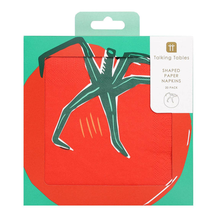TOMATO SHAPED NAPKINS Talking Tables USA Napkins TOMATO SHAPED NAPKINS Bonjour Fete - Party Supplies