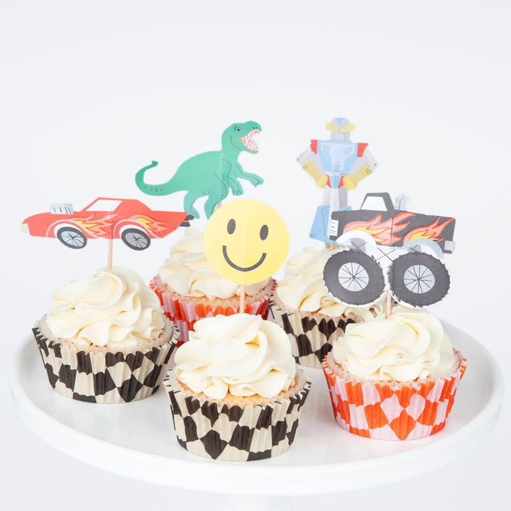 Monster Truck Cupcake Kit Meri Meri Monster Truck Cupcake Kit Bonjour Fete - Party Supplies
