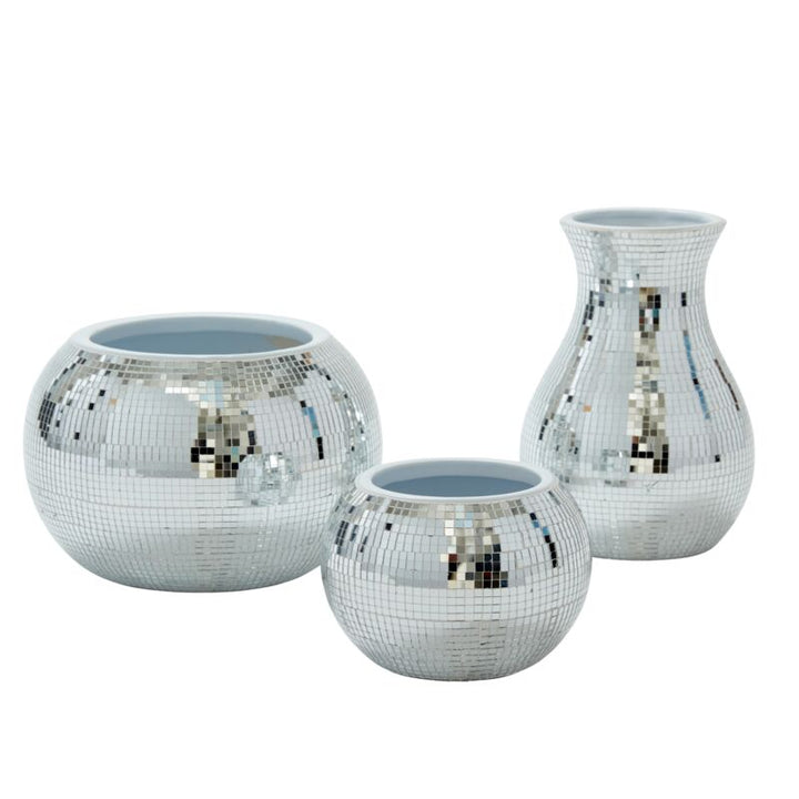 DISCO VASE Accent Decor Christmas Holiday Kitchen & Entertaining Bonjour Fete - Party Supplies