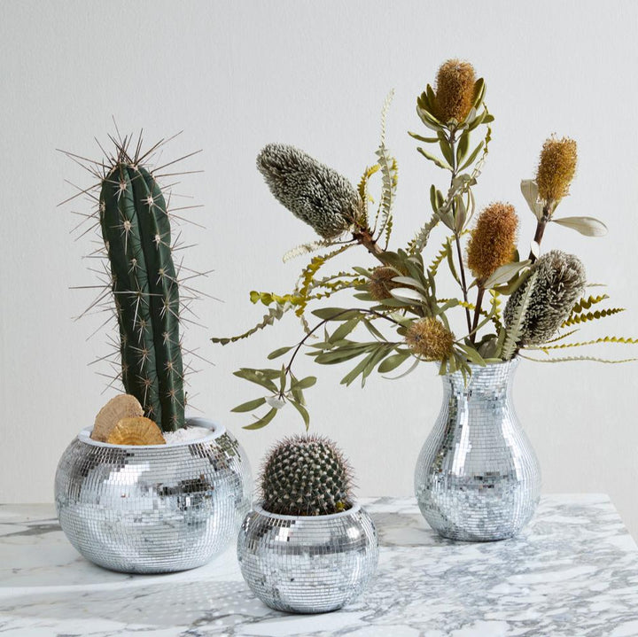 DISCO VASE Accent Decor Christmas Holiday Kitchen & Entertaining Bonjour Fete - Party Supplies