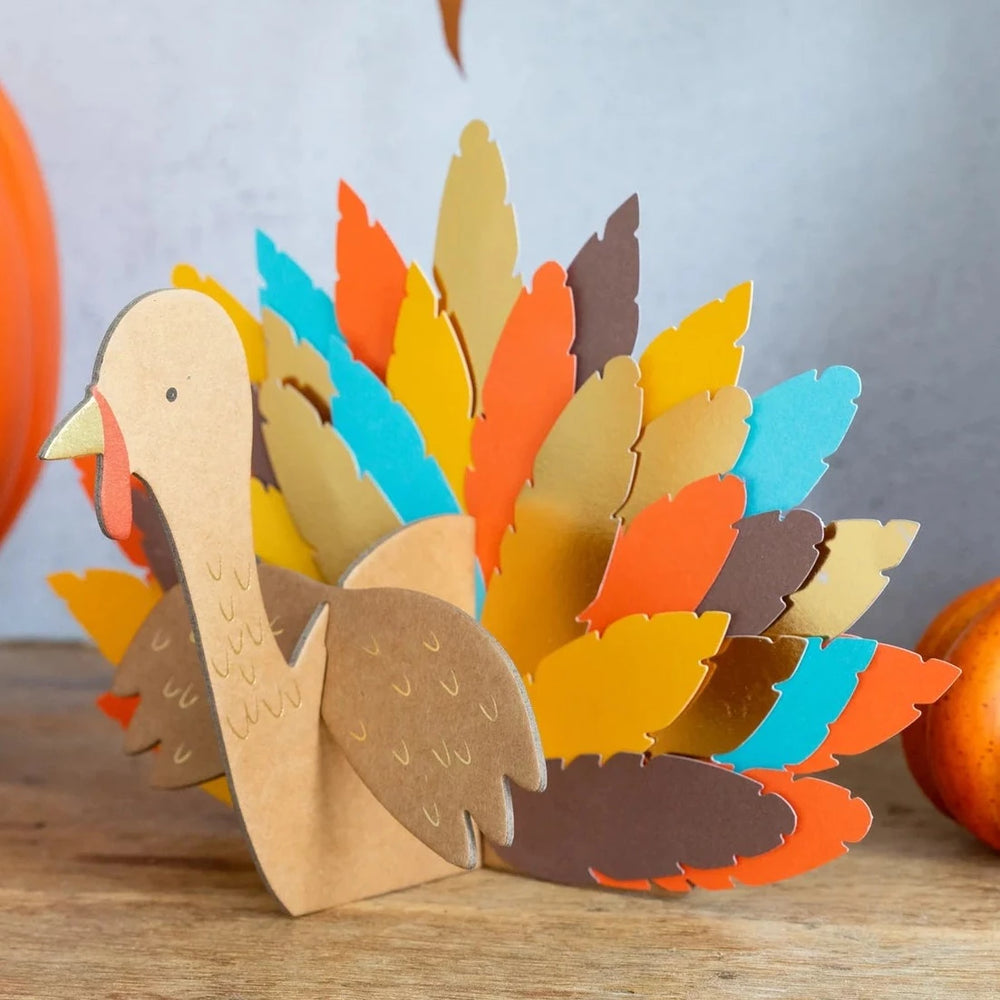 DIY THANKSGIVING TURKEY KIT My Mind's Eye Bonjour Fete - Party Supplies