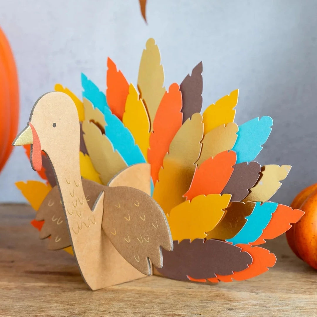 DIY THANKSGIVING TURKEY KIT My Mind's Eye Bonjour Fete - Party Supplies