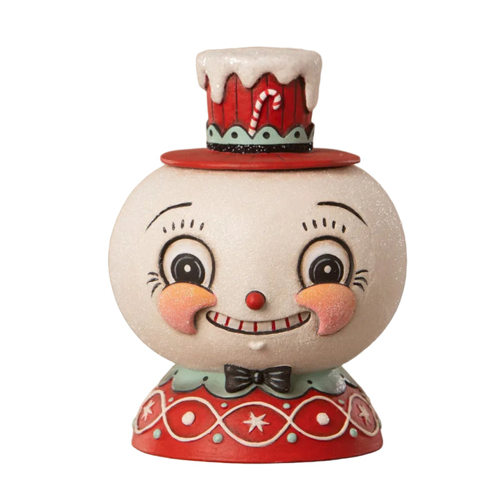 Peppermint Snow Beau Container Bethany Lowe Designs, Inc. Peppermint Snow Beau Container Bonjour Fete - Party Supplies