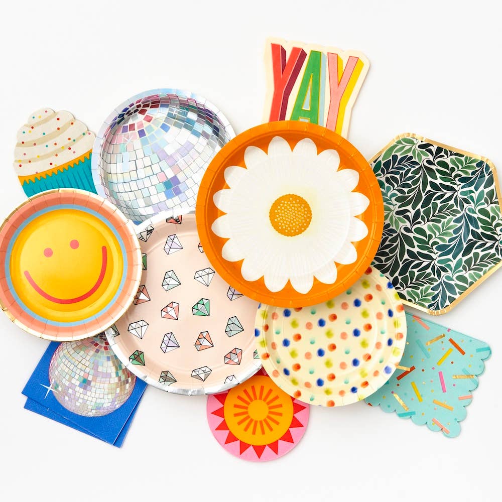 DISCO BALL SMALL PLATES Paper Source Wholesale Plates DISCO BALL SMALL PLATES Bonjour Fete - Party Supplies