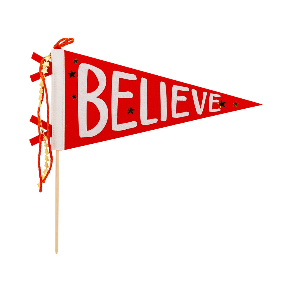 BEC1214 - Believe Felt Pennant Set My Mind’s Eye BEC1214 - Believe Felt Pennant Set Bonjour Fete - Party Supplies