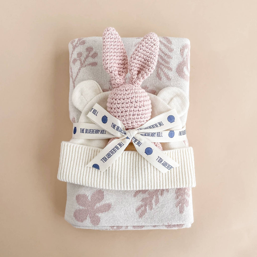 Teether Bunny Pink Rattle Spring Summer Baby Gift: Pink The Blueberry Hill Teether Bunny Pink Rattle Spring Summer Baby Gift: Pink Bonjour Fete - Party Supplies