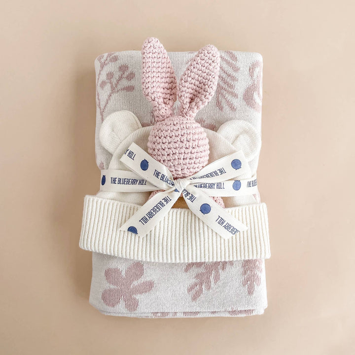 Teether Bunny Pink Rattle Spring Summer Baby Gift: Pink The Blueberry Hill Teether Bunny Pink Rattle Spring Summer Baby Gift: Pink Bonjour Fete - Party Supplies