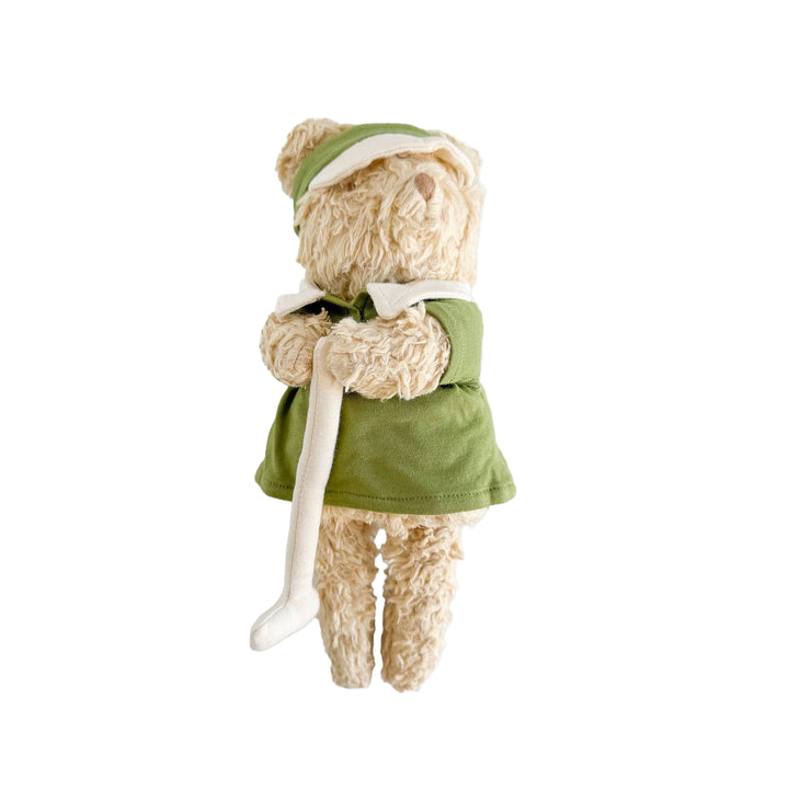 Plush Golf Bear Doll Stuffed Toy Baby Kids Organic Teddy The Blueberry Hill Plush Golf Bear Doll Stuffed Toy Baby Kids Organic Teddy Bonjour Fete - Party Supplies