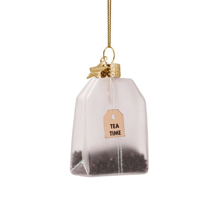 TEA BAG GLASS ORNAMENT - Bonjour Fête 