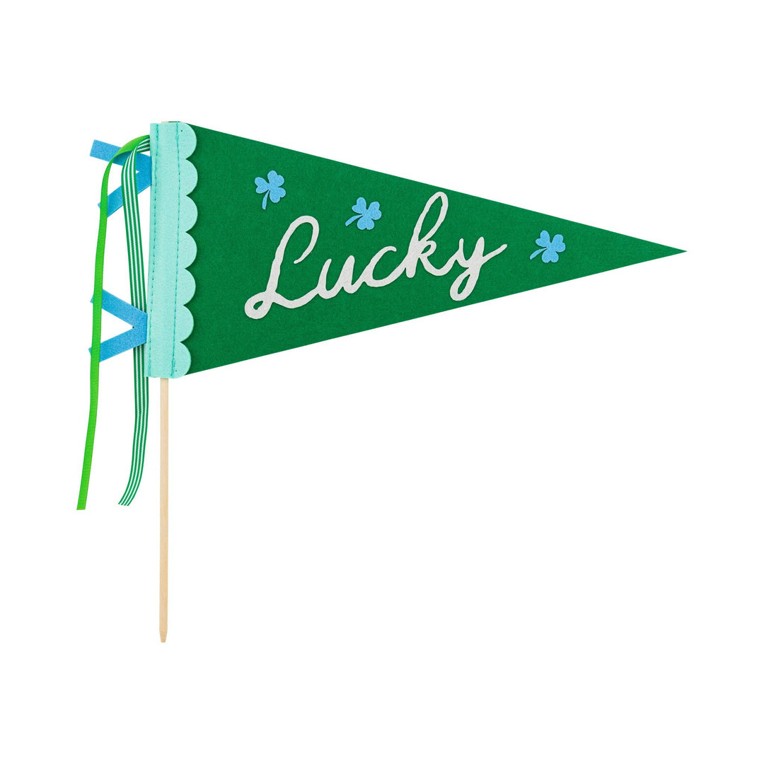 SPD1215 - Lucky Felt Pennant My Mind’s Eye SPD1215 - Lucky Felt Pennant Bonjour Fete - Party Supplies