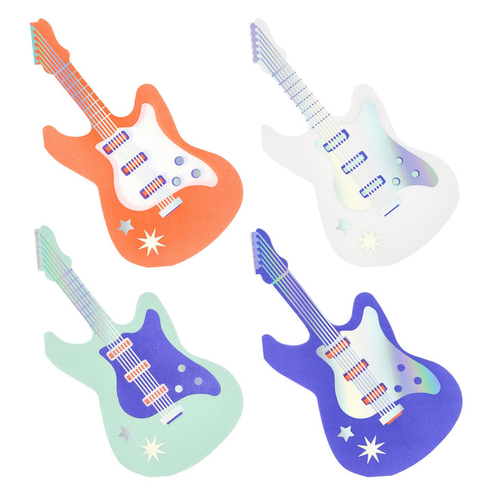 Electric Guitar Napkins Meri Meri Electric Guitar Napkins Bonjour Fete - Party Supplies