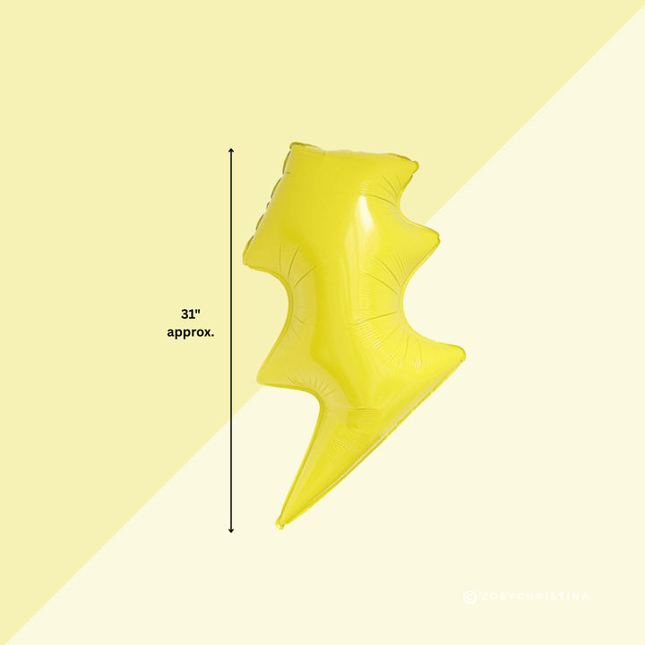 Lightning Bolt Foil Balloon