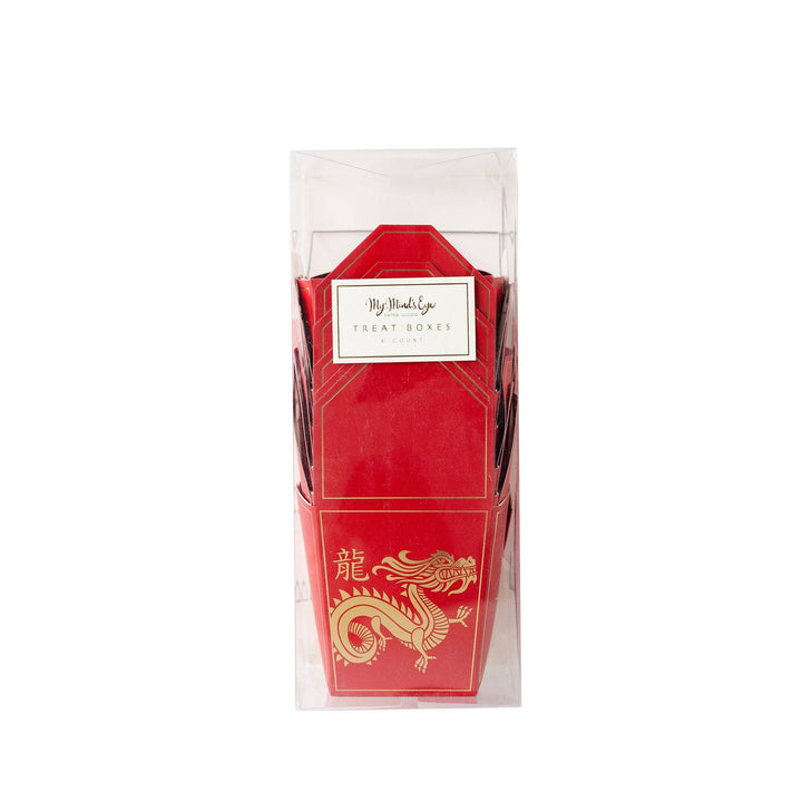 Lunar New Year Dragon Take Out Boxes Bonjour Fete Party Supplies Lunar New Year
