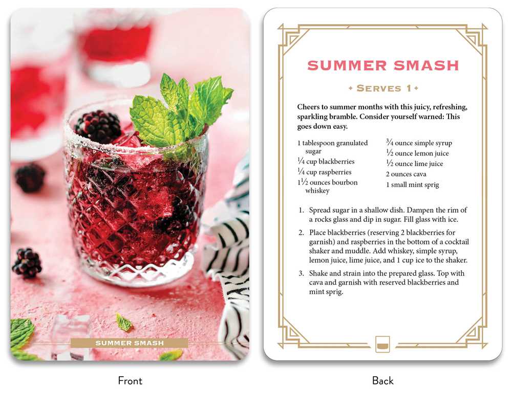 BUBBLY COCKTAIL RECIPE CARDS – Bonjour Fête