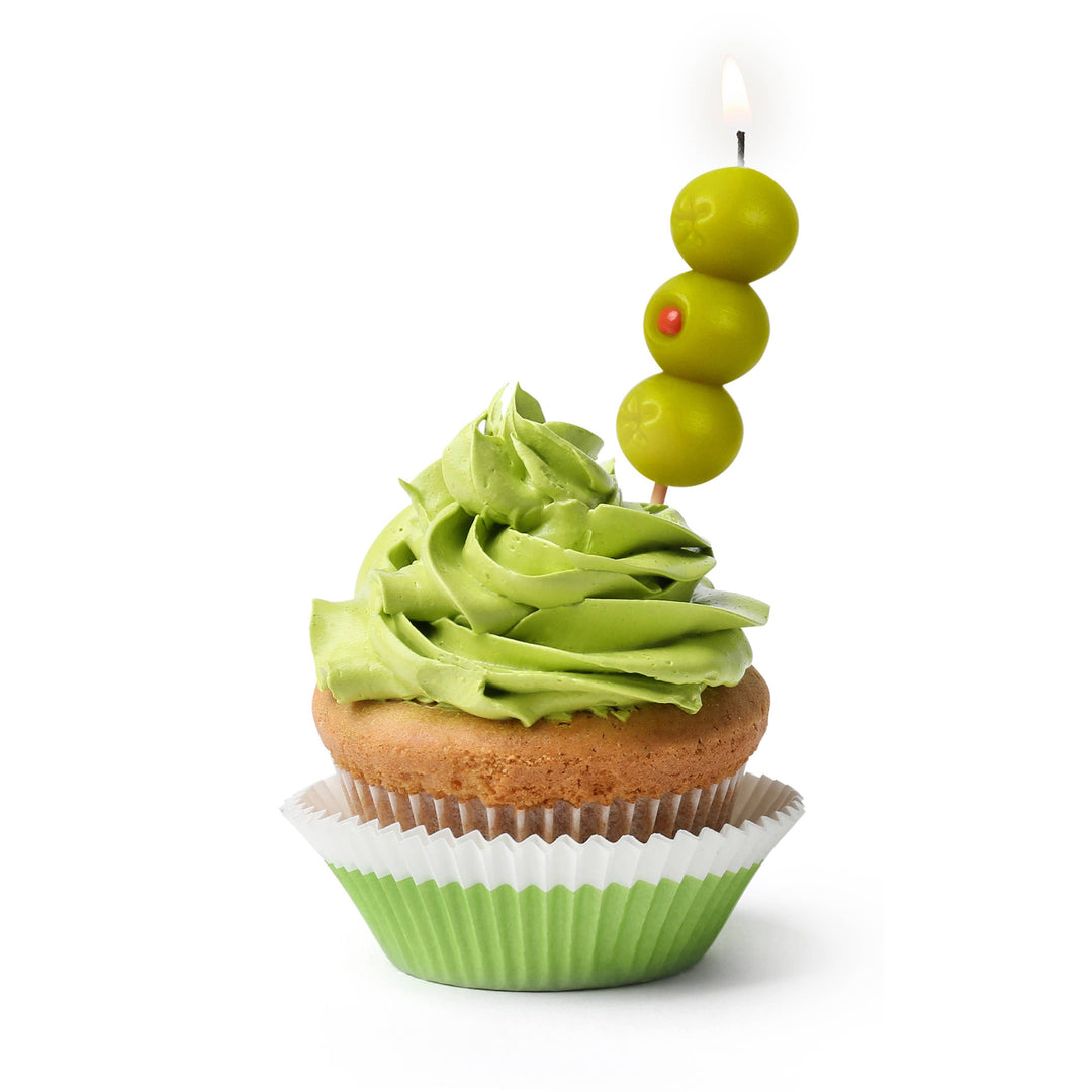 COCKTAIL PARTY Olive Candles - Set of 6 Fred & Friends COCKTAIL PARTY Olive Candles - Set of 6 Bonjour Fete - Party Supplies