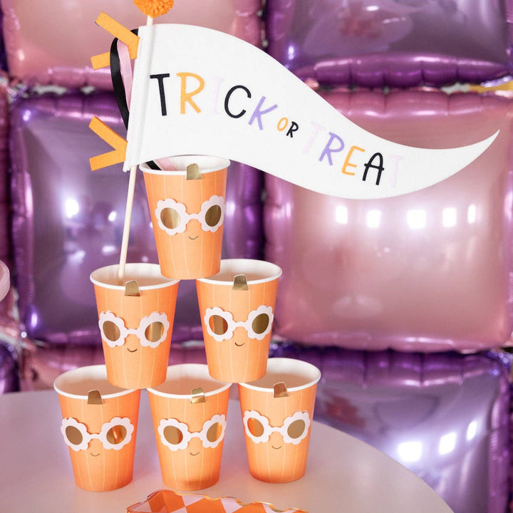 GVP1210 - Groovy Pumpkin Party Cup My Mind’s Eye GVP1210 - Groovy Pumpkin Party Cup Bonjour Fete - Party Supplies