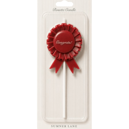 Congrats Rosette Candle