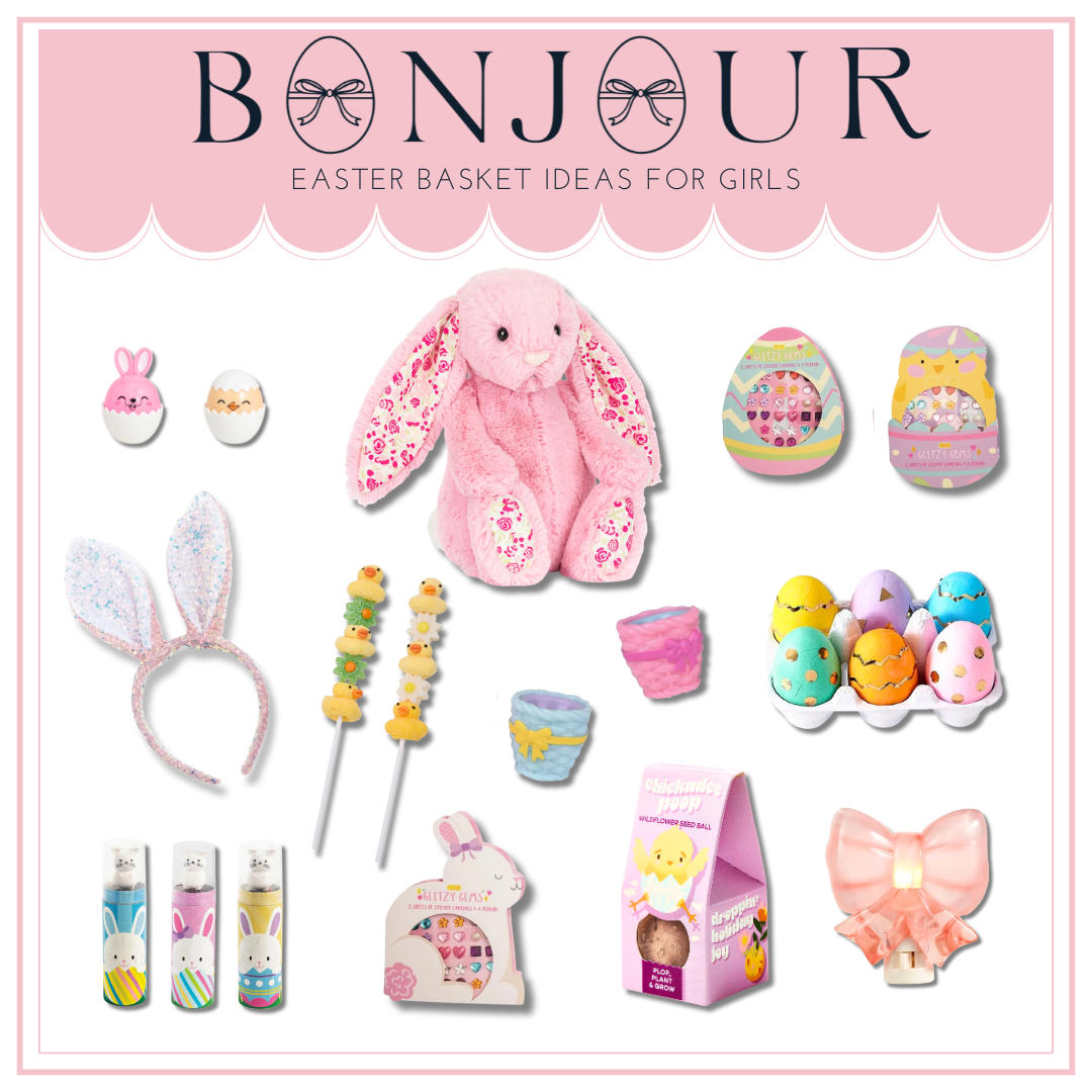 Collection of Easter basket items for girls 