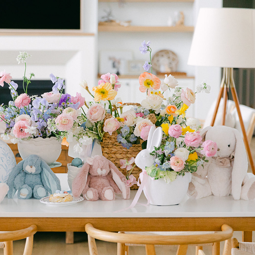 PETAL PINK PLUSH BUNNY Bukowski Bears Easter Gifts & Basket Fillers Bonjour Fete - Party Supplies