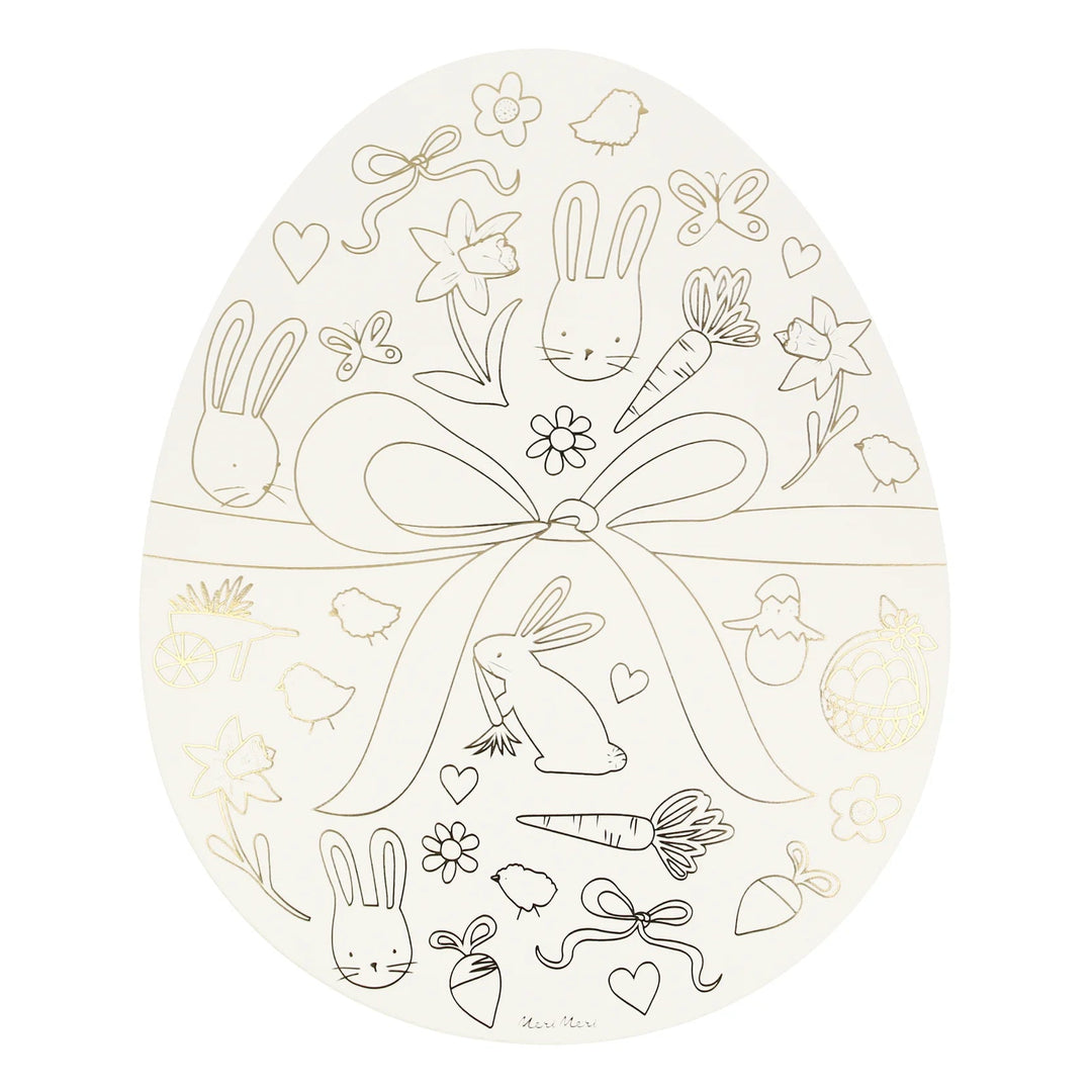 Easter Coloring Placemats Bonjour Fete Party Supplies Easter Party Supplies