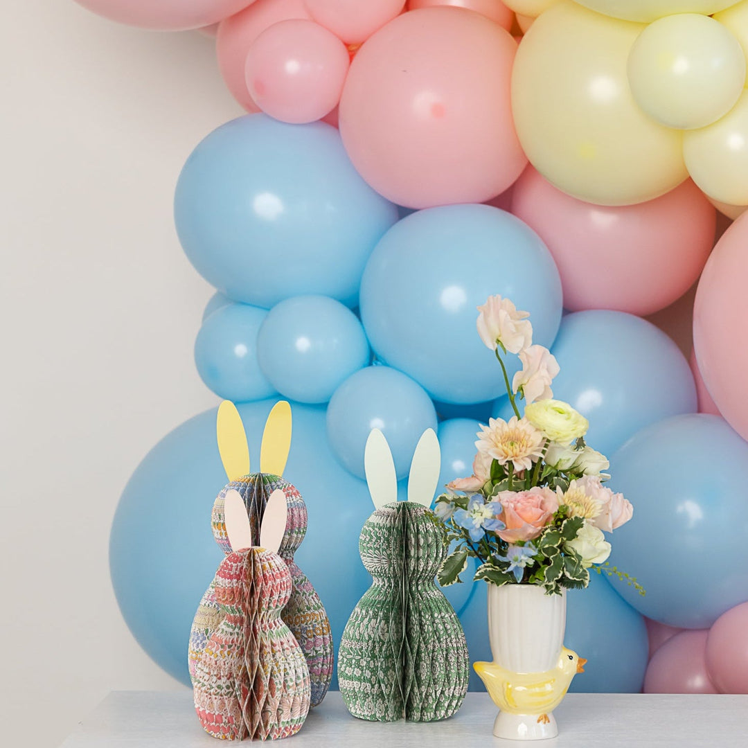 MERI MERI X LIBERTY PAPER HONEYCOMB BUNNIES Meri Meri Easter Decor MERI MERI X LIBERTY PAPER HONEYCOMB BUNNIES Bonjour Fete - Party Supplies