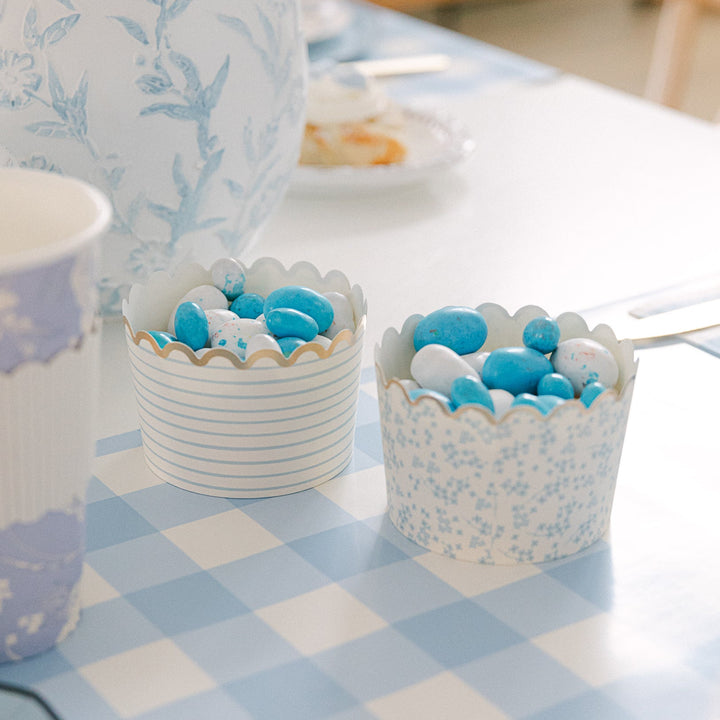 LIGHT BLUE JUMBO FOOD CUPS My Mind’s Eye Easter Baking Bonjour Fete - Party Supplies