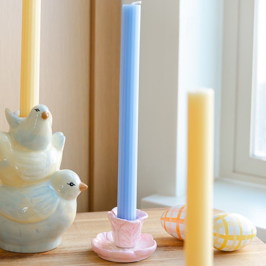 TWEET STACK CANDLE HOLDER Accent Decor Easter Home TWEET STACK CANDLE HOLDER Bonjour Fete - Party Supplies