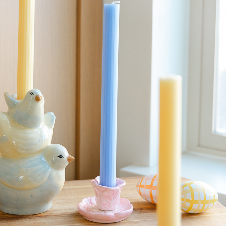 TWEET STACK CANDLE HOLDER Accent Decor Easter Home TWEET STACK CANDLE HOLDER Bonjour Fete - Party Supplies