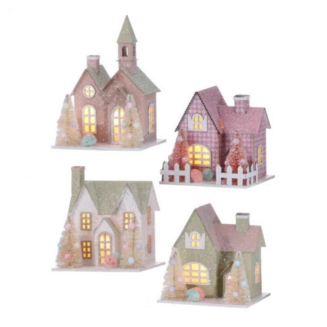 EASTER SPRING SMALL HOUSES Regency International Easter Home EASTER SPRING SMALL HOUSES Bonjour Fete - Party Supplies