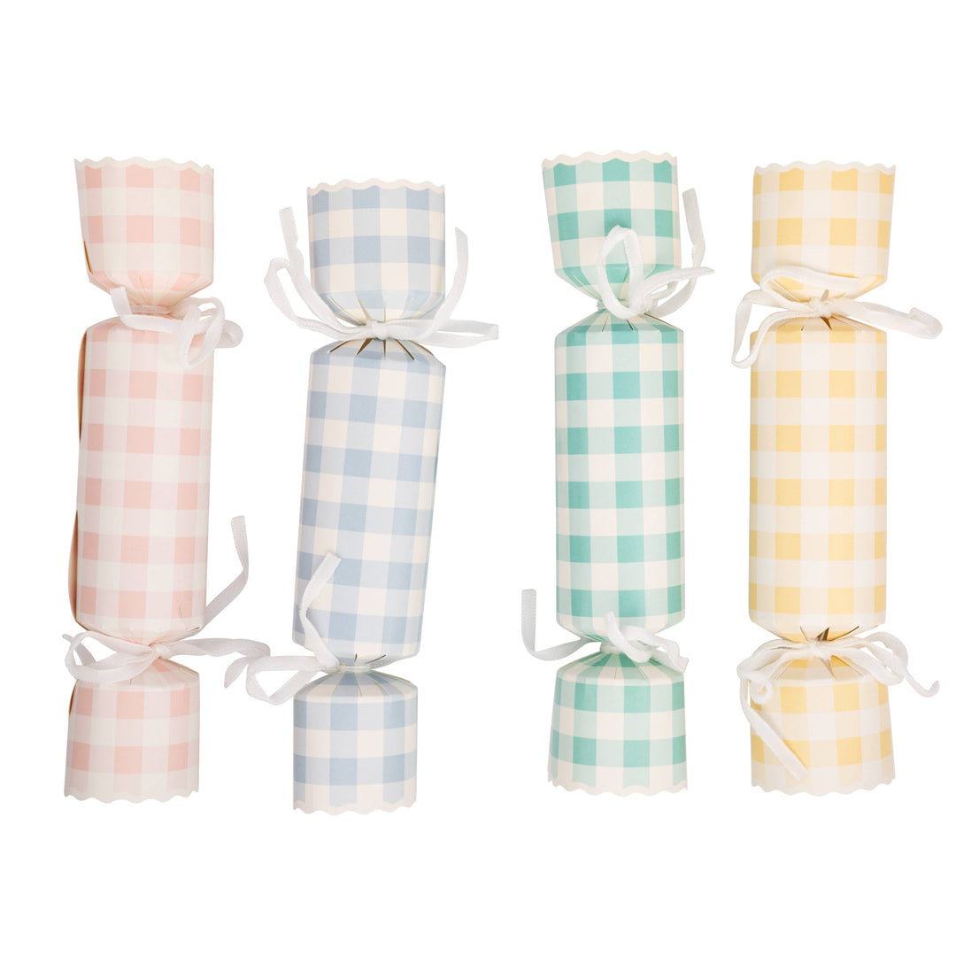 PLCK192 - Pastel Gingham Party Crackers (12ct) My Mind’s Eye PLCK192 - Pastel Gingham Party Crackers (12ct) Bonjour Fete - Party Supplies