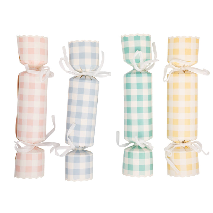 PLCK192 - Pastel Gingham Party Crackers (12ct) My Mind’s Eye PLCK192 - Pastel Gingham Party Crackers (12ct) Bonjour Fete - Party Supplies