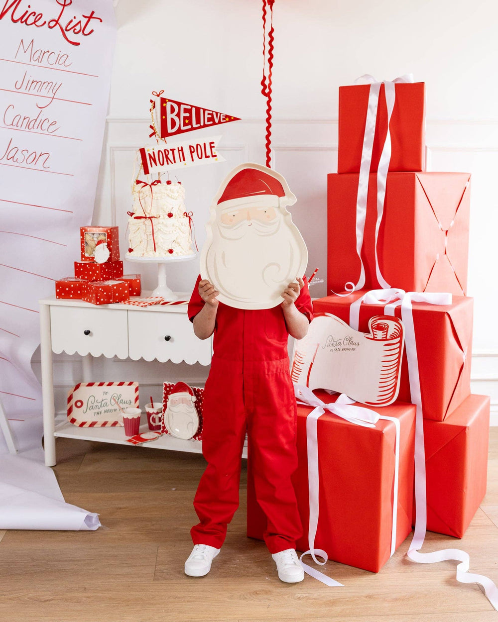 BEC1230 - Santa Bamboo Tray My Mind’s Eye BEC1230 - Santa Bamboo Tray Bonjour Fete - Party Supplies