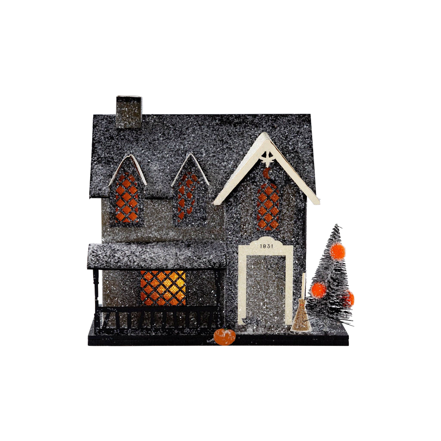 14 in. Halloween Ghost with Lantern Holds One Candle Tabletop Decoration