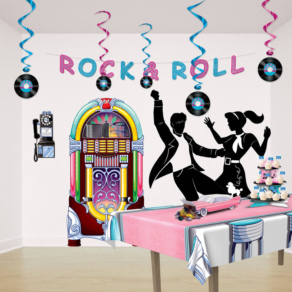 3-D 50's Cruisin' Car 13¾" Centerpiece Beistle 3-D 50's Cruisin' Car 13¾" Centerpiece Bonjour Fete - Party Supplies