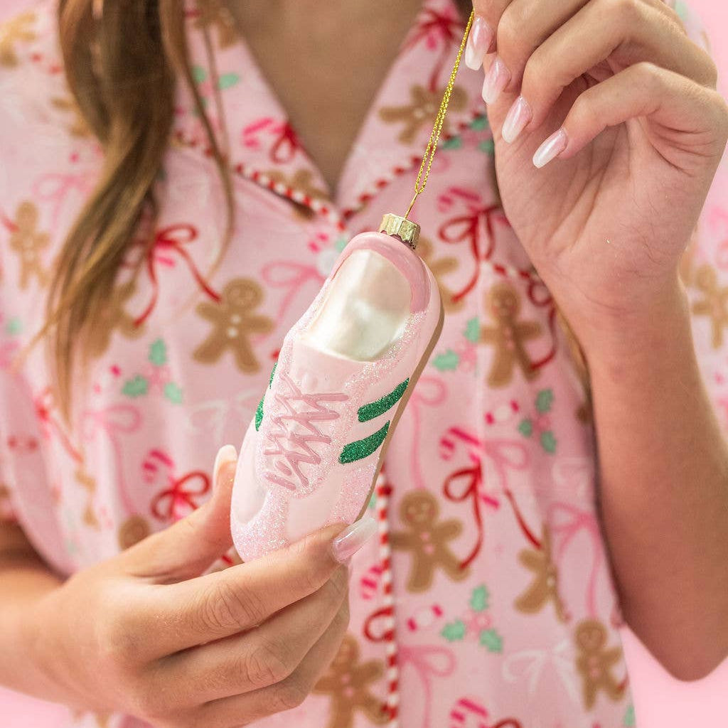 Sneaker Christmas Ornament - Pink Kicks Christmas Rock Paper Scissors Sneaker Christmas Ornament - Pink Kicks Christmas Bonjour Fete - Party Supplies