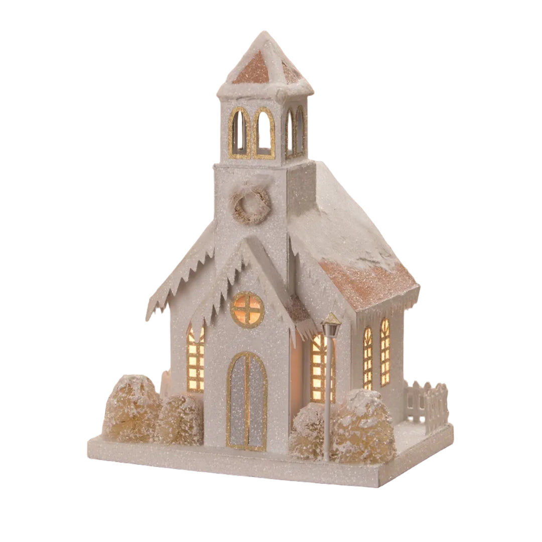 Metallic Church Bethany Lowe Designs, Inc. Metallic Church Bonjour Fete - Party Supplies