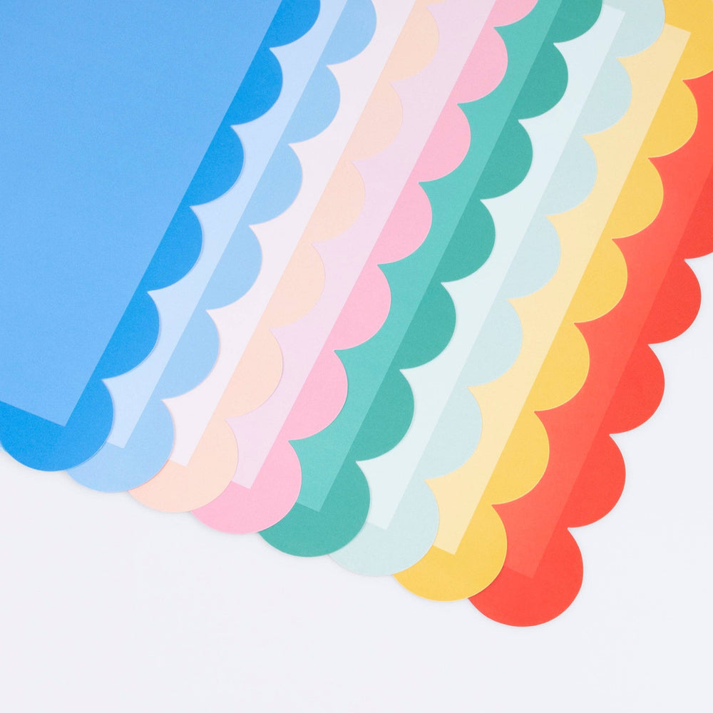 Mixed Colour Placemats Meri Meri Mixed Colour Placemats Bonjour Fete - Party Supplies