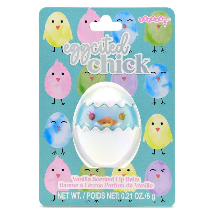EGGCITED CHICK LIP BALM Iscream Easter Gifts & Basket Fillers Bonjour Fete - Party Supplies